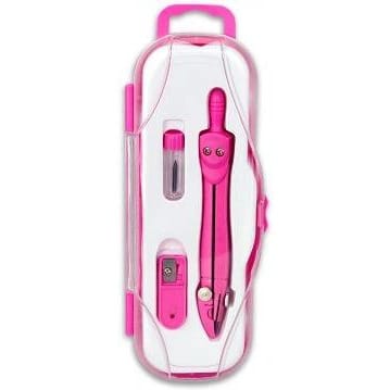 ⁨Cyrkiel szkolny z grafitem 2mm ( grafity +temperówka) PC-101 różowy w etui TT7631 PENMATE⁩ w sklepie Wasserman.eu