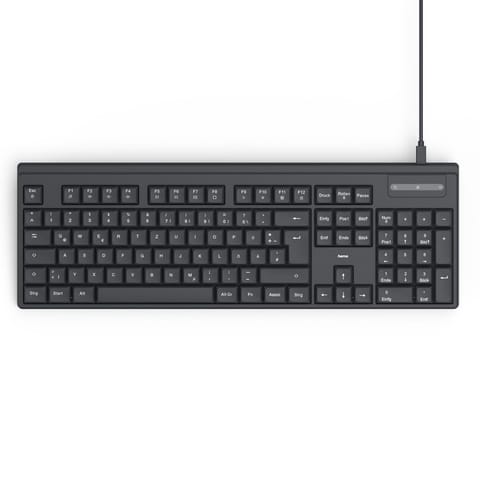 ⁨wired keyboard CK-100 black⁩ at Wasserman.eu