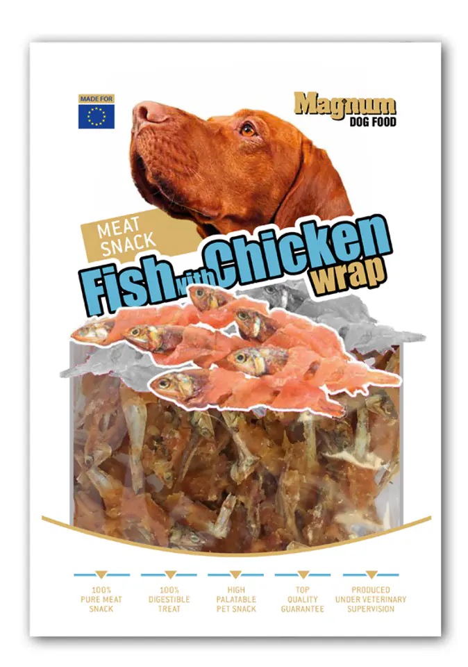 ⁨MAGNUM Fish With Chicken Wrap 80g [16566]⁩ w sklepie Wasserman.eu