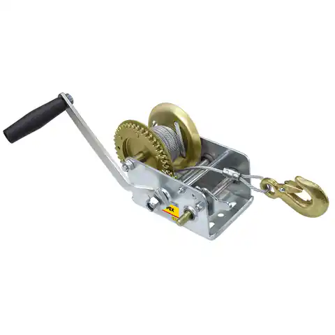 ⁨Rope winch with ratchet brake 0.55 t, rope 10 m⁩ at Wasserman.eu