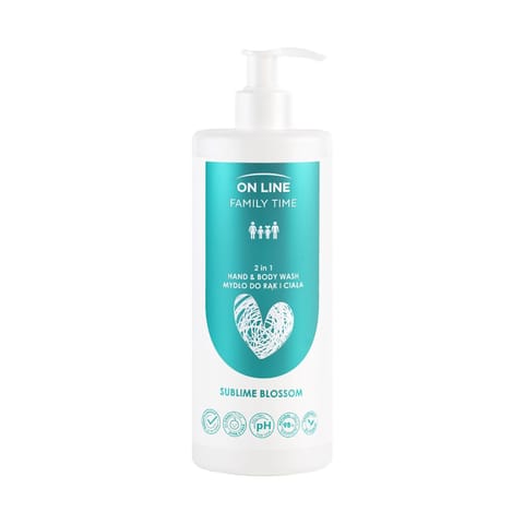 ⁨ON LINE Family Time Mydło do rąk i  ciała 2w1 - Sublime Blossom 500 ml⁩ w sklepie Wasserman.eu