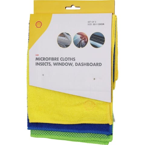 ⁨ŚCIERECZKA DO CZYSZCZENIA Z MICROFIBRE 35x35CM 3SZT SHELL⁩ w sklepie Wasserman.eu