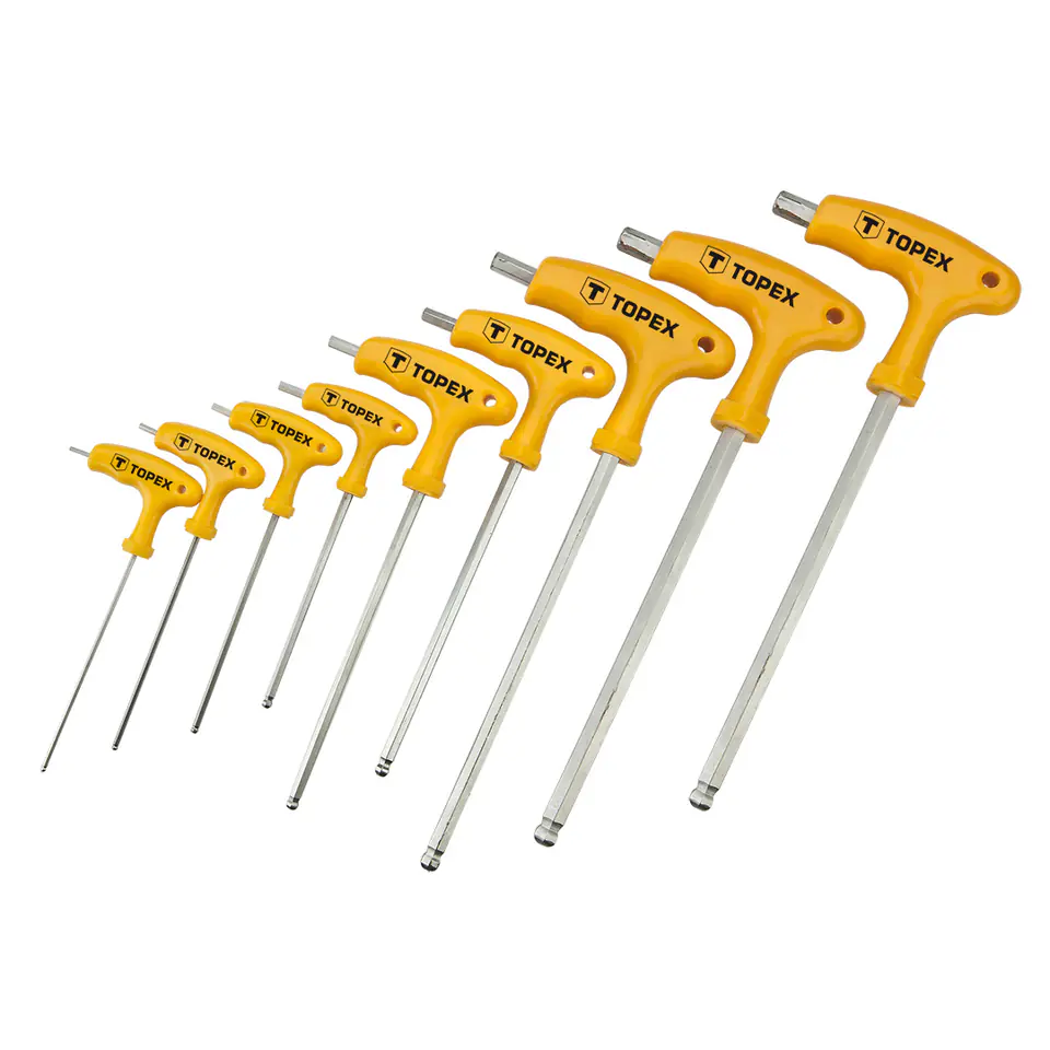 ⁨Torx keys type "T" T10-T50, set of 9 pcs.⁩ at Wasserman.eu
