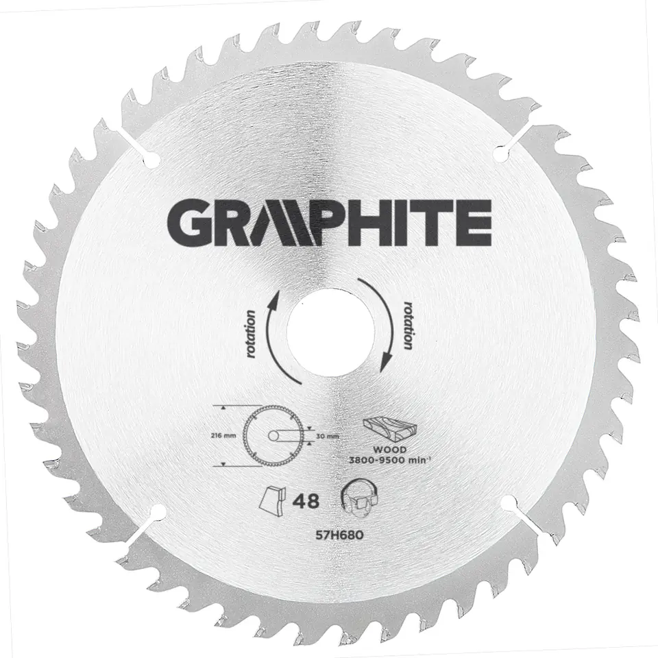 ⁨Saw blade, widiowa, 216 x 30 mm, 48 teeth⁩ at Wasserman.eu