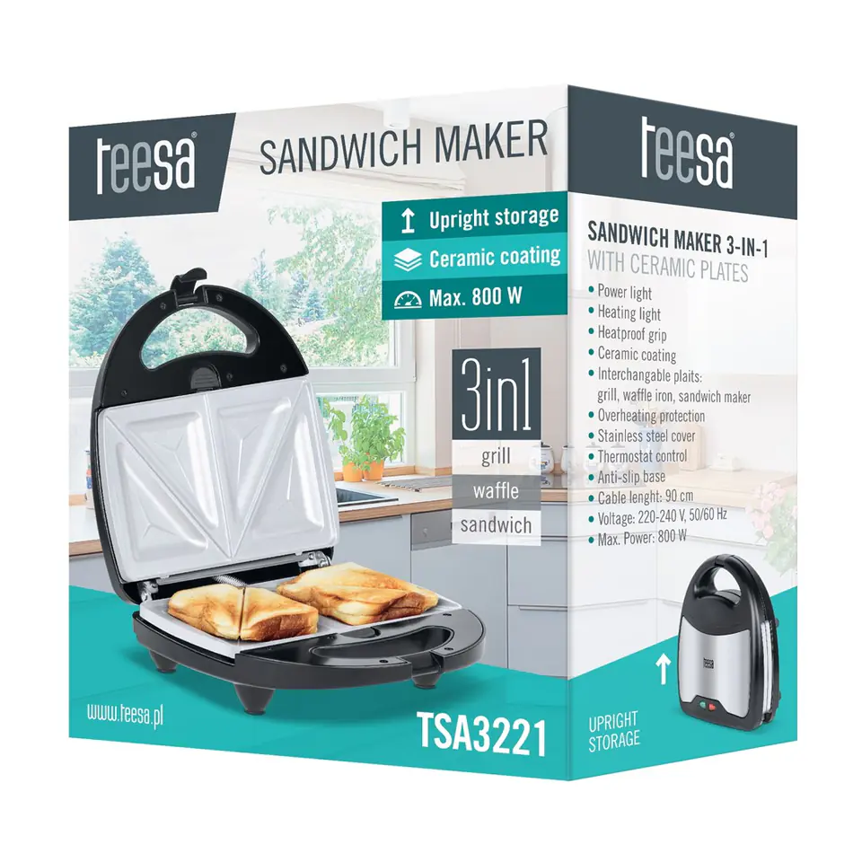 ⁨Sandwich maker 3w1⁩ at Wasserman.eu