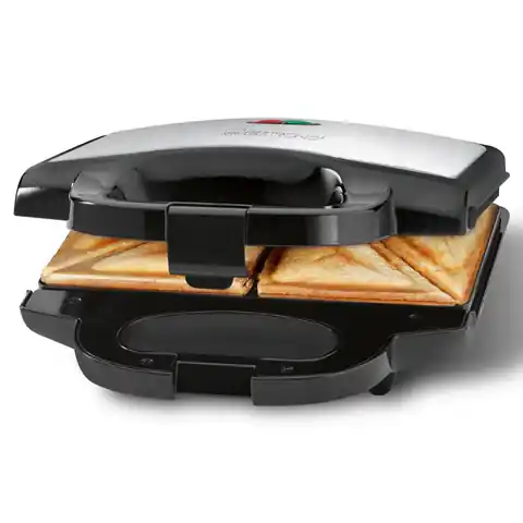 ⁨Clatronic ST 3778 Sandwich-Toaster 750 W Schwarz, Edelstahl⁩ im Wasserman.eu