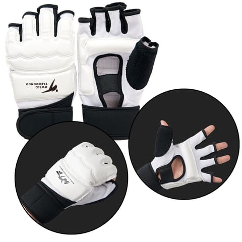 ⁨Rękawiczki Sportowe Do Takewondo Etui Białe Rozmiar XS⁩ w sklepie Wasserman.eu