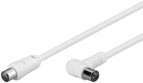 ⁨MicroConnect Coax Cable 1.5m White Angled⁩ w sklepie Wasserman.eu