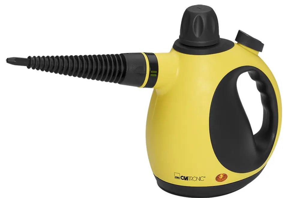 ⁨Clatronic DR 3653 Portable steam cleaner 0.25 L 1050 W Black, Yellow⁩ at Wasserman.eu