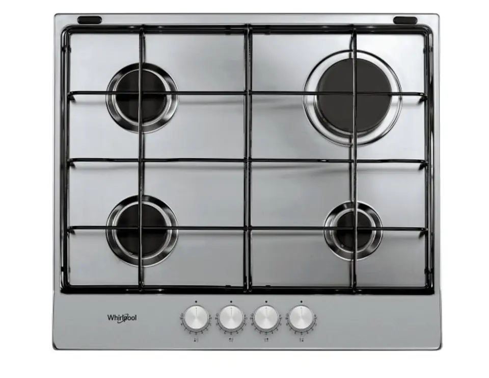 ⁨Whirlpool TGML 650 IX hob Silver Built-in Gas 4 zone(s)⁩ at Wasserman.eu