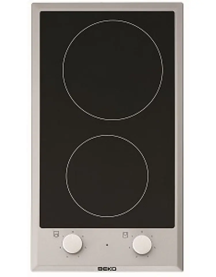 ⁨Beko HDCC 32200 X hob Black Built-in Ceramic 2 zone(s)⁩ at Wasserman.eu