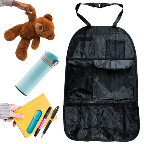 ⁨Car organizer for car seat protector cover for car black⁩ at Wasserman.eu