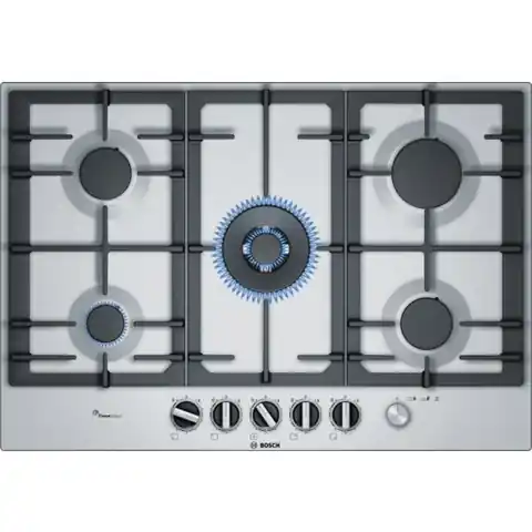 ⁨Bosch Serie 6 PCQ7A5M90 hob Stainless steel Built-in Gas 5 zone(s)⁩ at Wasserman.eu