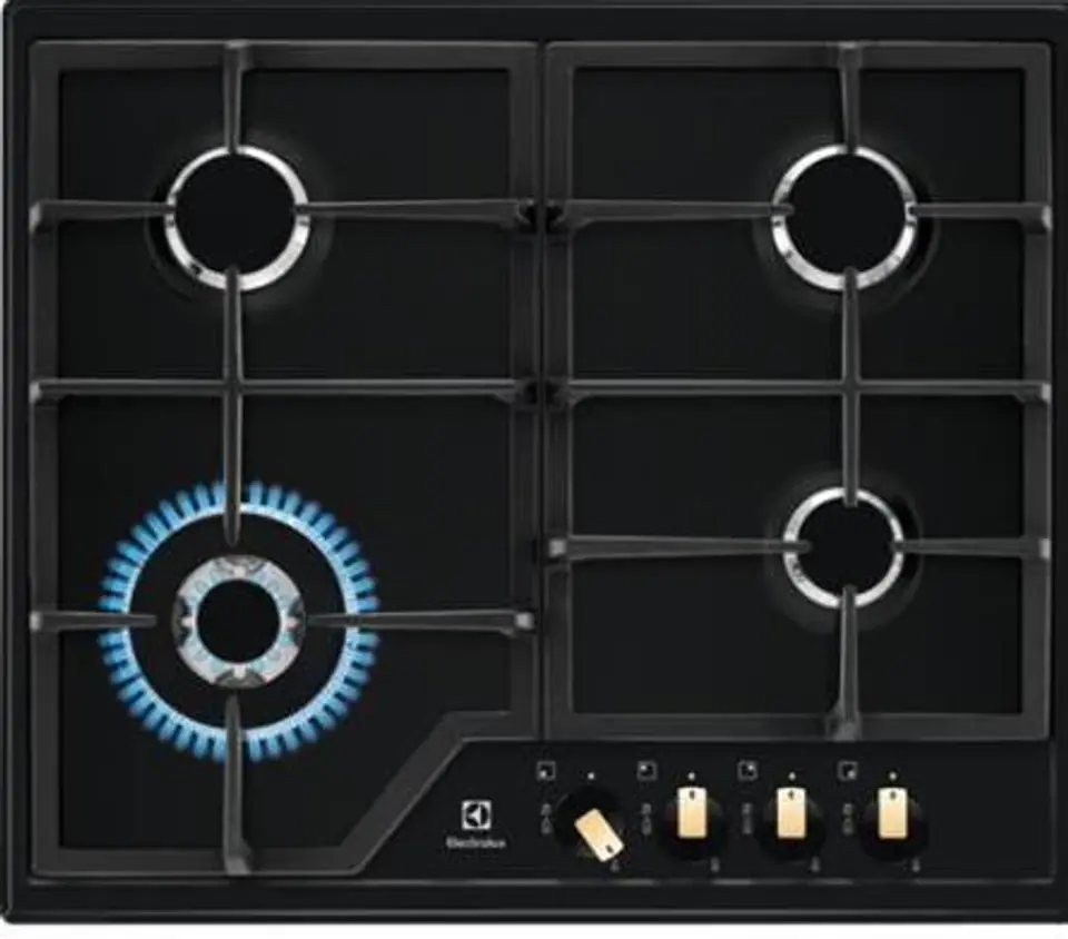 ⁨Electrolux EGS6436RK Black Built-in Gas 4 zone(s)⁩ at Wasserman.eu