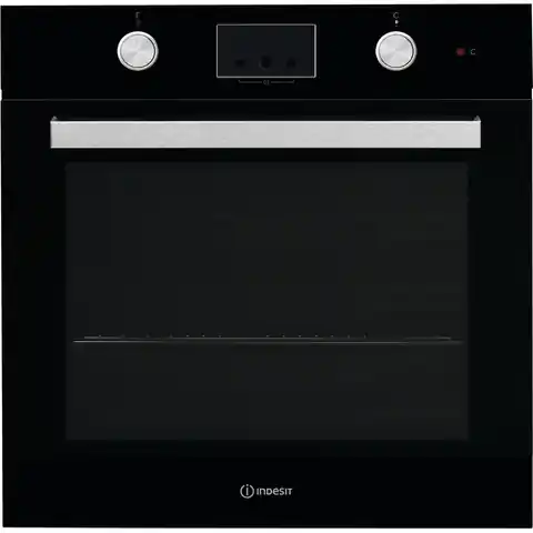 ⁨Indesit IFW 65Y0 J BL oven 66 L A Black, Stainless steel⁩ at Wasserman.eu
