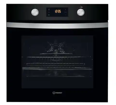 ⁨Indesit IFW 4841 JC BL oven 71 L A+ Black, Stainless steel⁩ at Wasserman.eu