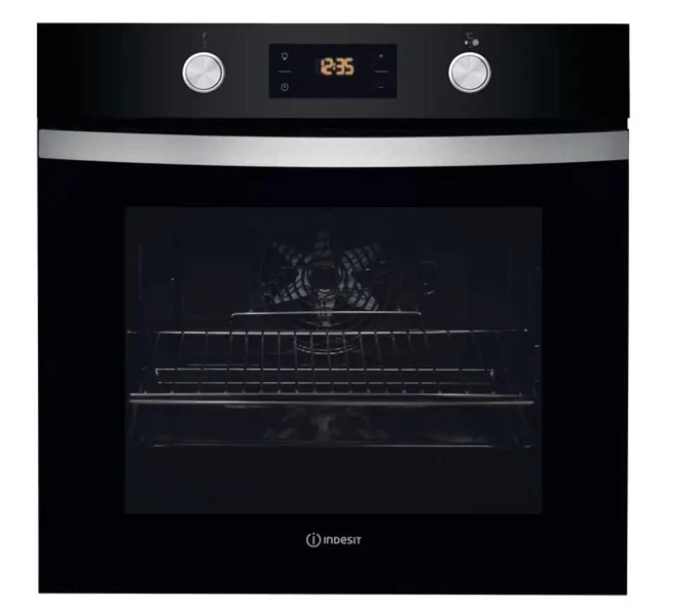 Indesit IFW 4841 JC BL oven 71 L A+ Black, Stainless steel at Wasserman.eu