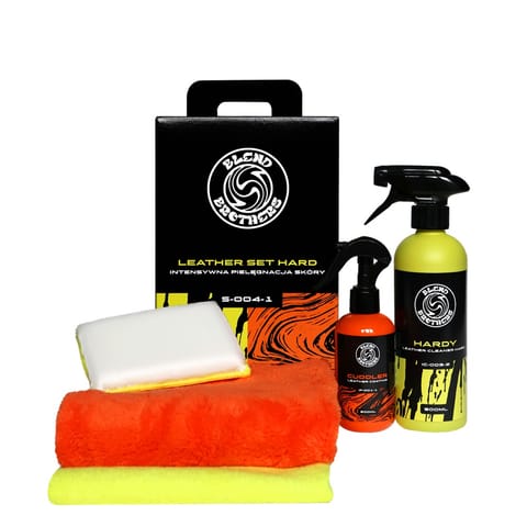 ⁨Blend Brothers Leather SET Hard - Zestaw do gruntownego czyszczenia i regeneracji skóry w aucie⁩ w sklepie Wasserman.eu