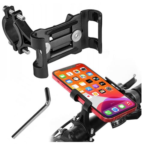 ⁨Uchwyt rowerowy Alogy Metal Bike Holder do telefonu na kierownicę na rower motor hulajnoga Czarny⁩ w sklepie Wasserman.eu