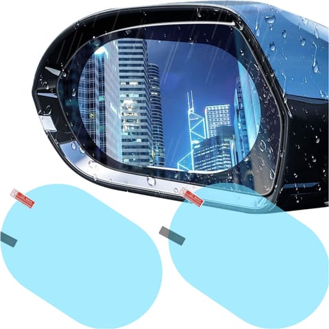 ⁨2x Nano Anti-Fog Rain Foil for Car Side Mirror for Car 135x95mm⁩ at Wasserman.eu