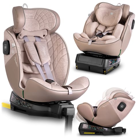 ⁨Fotelik samochodowy Nukido Aero Line beżowy 0-36 kg ISOFIX⁩ w sklepie Wasserman.eu