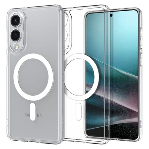 ⁨Spigen Ultra Hybrid Mag MagSafe - Etui do Samsung Galaxy S25 Edge (Clear / White)⁩ w sklepie Wasserman.eu