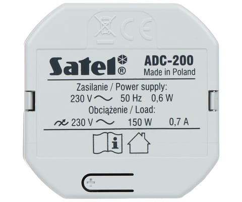 ⁨INTELIGENTNY ŚCIEMNIACZ OŚWIETLENIA ADC-200 BE WAVE 230 V AC SATEL⁩ w sklepie Wasserman.eu