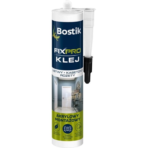 ⁨klej uniwersalny bostik FIXPRO listwy, kasetony , rozety⁩ w sklepie Wasserman.eu