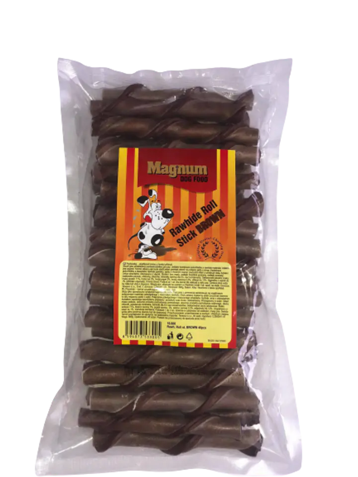 ⁨MAGNUM Rawhide Roll Stick BROWN NATURAL 40pcs. 880g [16006]⁩ at Wasserman.eu