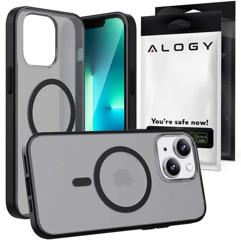 Etui matowe na telefon Alogy MagMat Case do MagSafe obudowa ochronna do Apple iPhone 14 Plus Czarne w sklepie Wasserman.eu