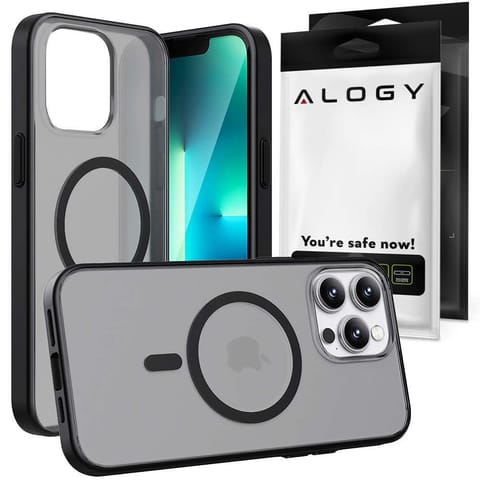 Etui matowe na telefon Alogy MagMat Case do MagSafe obudowa ochronna do Apple iPhone 14 Pro Max Czarne w sklepie Wasserman.eu