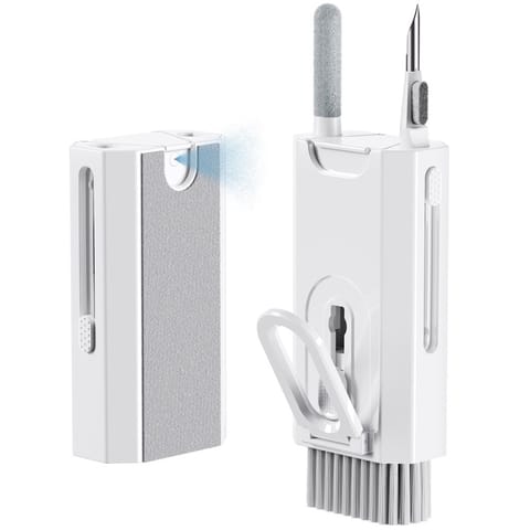 ⁨Czyścik wielofunkcyjny Zestaw do czyszczenia ekranu klawiatury Alogy Cleaner Set 8w1 do telefonów komputerów Biały⁩ w sklepie Wasserman.eu