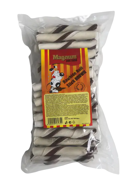 ⁨MAGNUM Rawhide Roll Stick BROWN 40pcs. 880g [16403]⁩ at Wasserman.eu