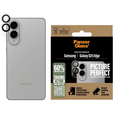 ⁨Szkło hartowane na obiektyw PanzerGlass  PicturePerfect Lens Protector do Samsung Galaxy S25 Edge⁩ w sklepie Wasserman.eu