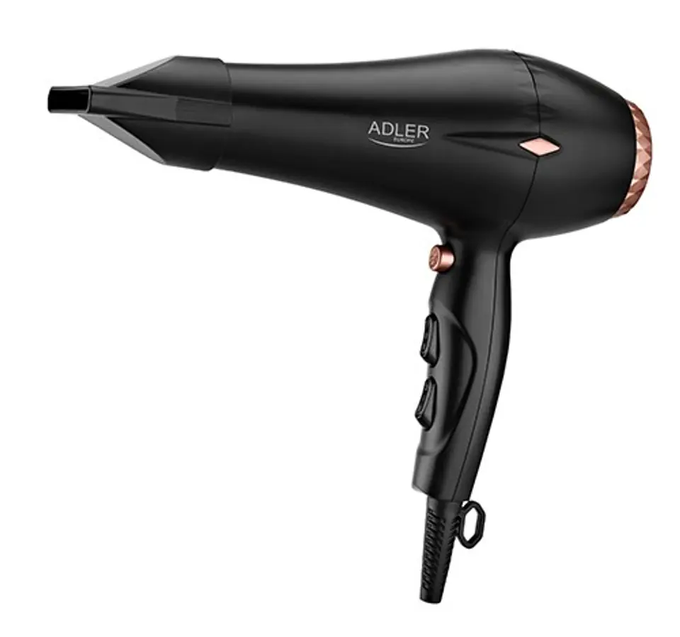 ⁨Hair dryer Adler AD 2244 (2000W; black color)⁩ at Wasserman.eu