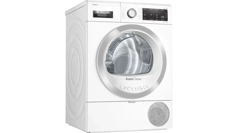 ⁨Bosch Serie 8 WTX87KH0BY Wäschetrockner Freistehend Frontlader 9 kg A+++ Weiß⁩ im Wasserman.eu