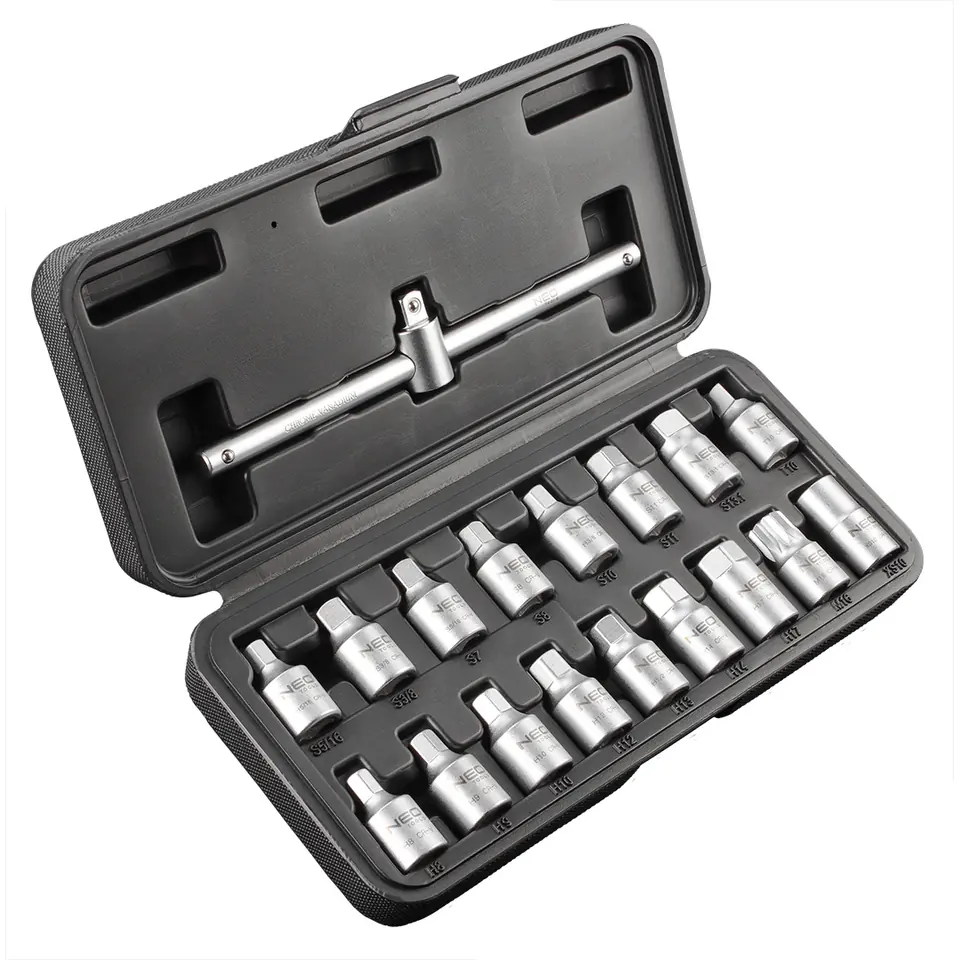 ⁨Oil drain wrenches 3/8", set of 18 pcs.⁩ at Wasserman.eu