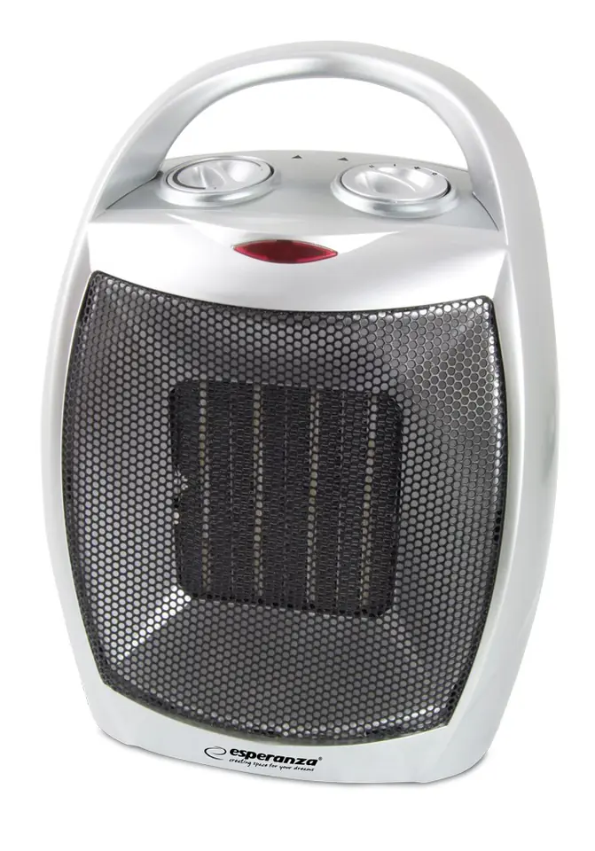 Termowentylator elektryczny Esperanza EHH006 (1500W; 3 stopnie grzania; kolor czarny, kolor srebrny) w sklepie Wasserman.eu