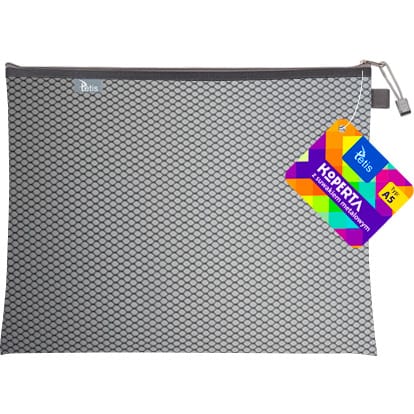 ⁨Koperta A5 z suwakiem metalowym CZARNA BT606-V TETIS⁩ w sklepie Wasserman.eu