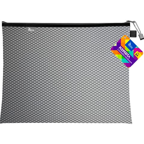 ⁨Koperta B4 z suwakiem metalowym CZARNA BT607-V TETIS⁩ w sklepie Wasserman.eu