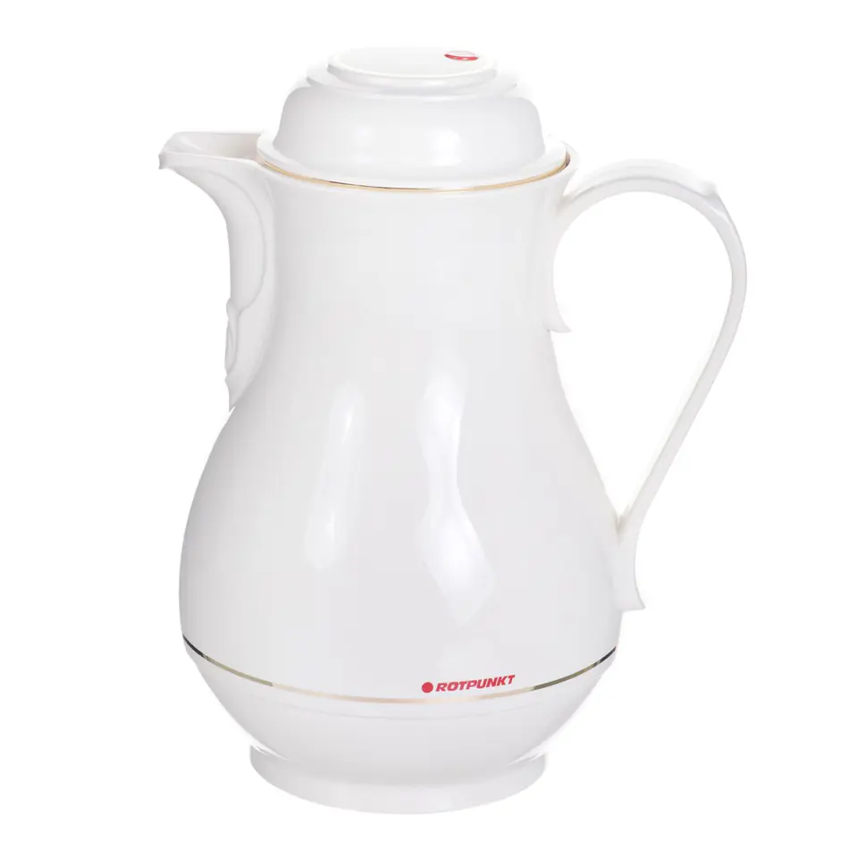 ⁨ROTPUNKT 330 IVORY Jug Thermos 1 l Glass insert Ecru⁩ at Wasserman.eu