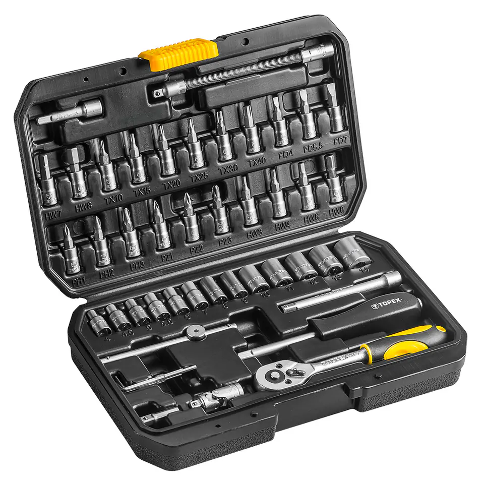 ⁨Socket wrenches 1/4", set of 46 pcs.⁩ at Wasserman.eu