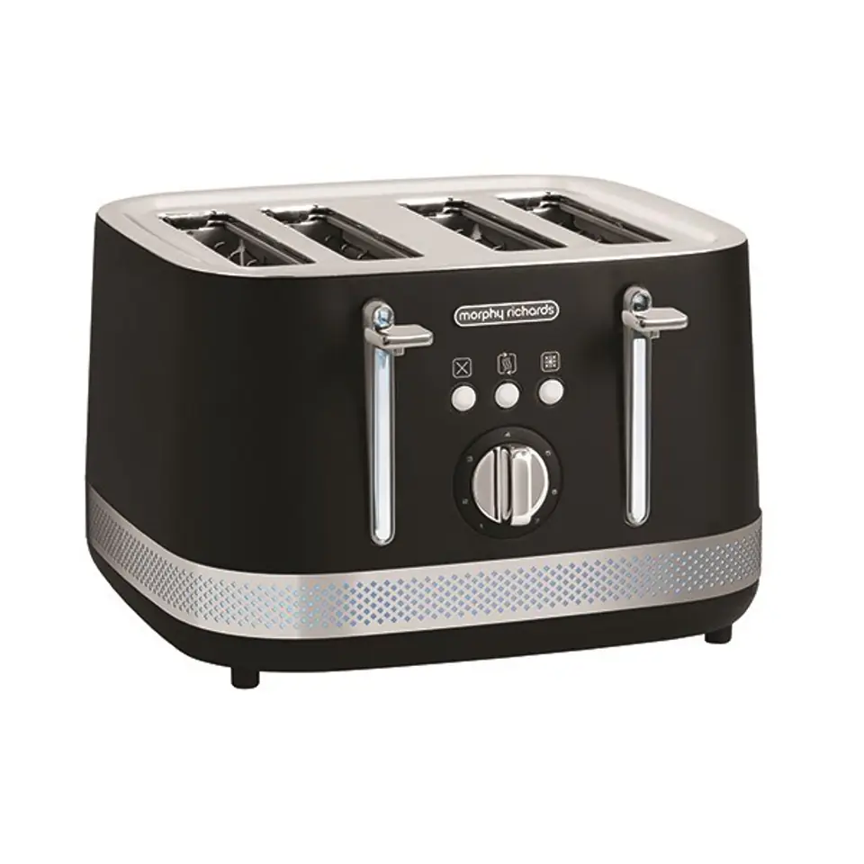 ⁨Morphy Richards Illumination black 4 slice toaster⁩ at Wasserman.eu