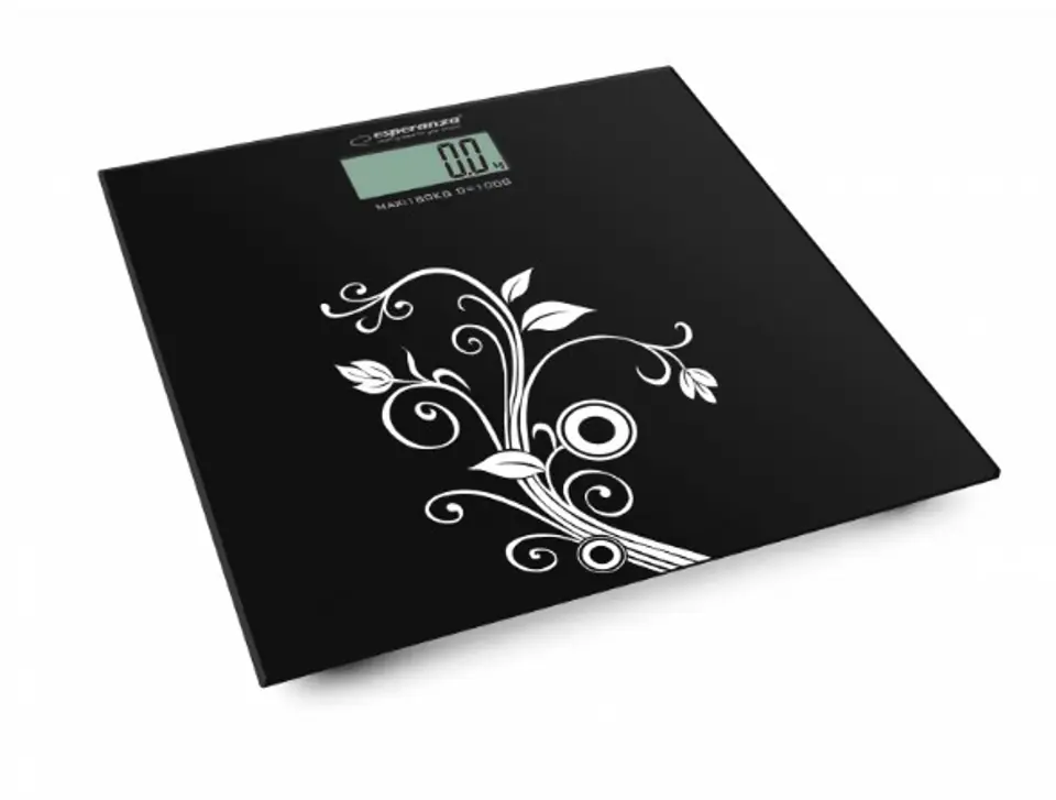 ⁨Esperanza EBS003 personal scale Electronic personal scale Square Black,White⁩ at Wasserman.eu