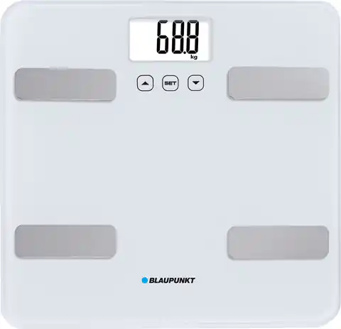 ⁨Blaupunkt BSM501 Square White Electronic personal scale⁩ at Wasserman.eu