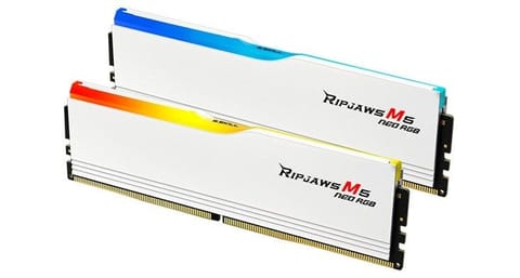 ⁨Memory PC DDR5 64GB (2x32GB) Ripjaws M5 Neo RGB AMD 6000MHz CL36 White⁩ at Wasserman.eu