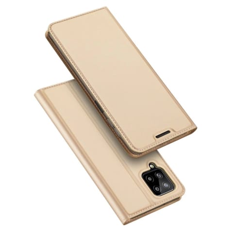 ⁨Dux Ducis Skin Pro kabura etui pokrowiec z klapką Samsung Galaxy A22 4G złoty⁩ w sklepie Wasserman.eu