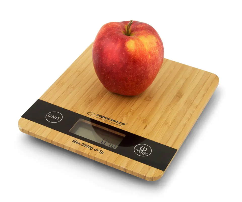 ⁨Esperanza EKS005 Electronic kitchen scale Bambus Tabletop Rectangle⁩ at Wasserman.eu