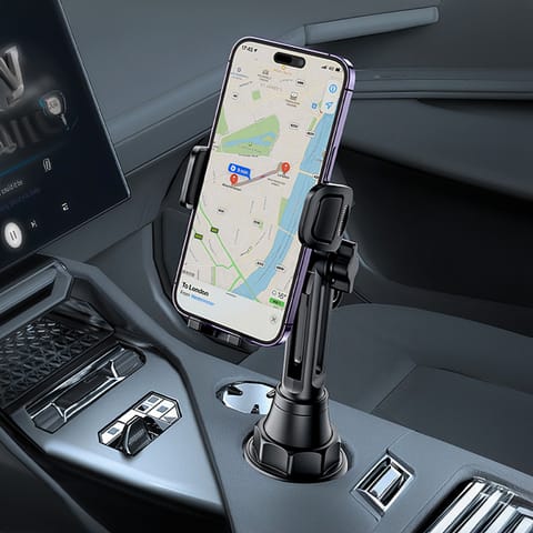 ⁨Uchwyt samochodowy Cup Holder do auta uniwersalny do telefonu w miejsce na kubek Czarny⁩ w sklepie Wasserman.eu