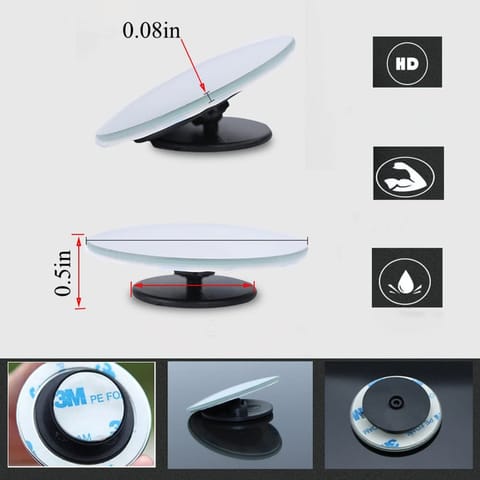 ⁨Lusterko samochodowe martwego pola szerokokątne martwe pole Alogy Mirror 2szt⁩ w sklepie Wasserman.eu